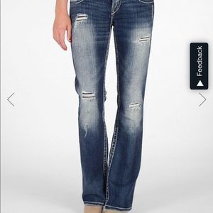Silver Pioneer Stretch Bootcut Jeans